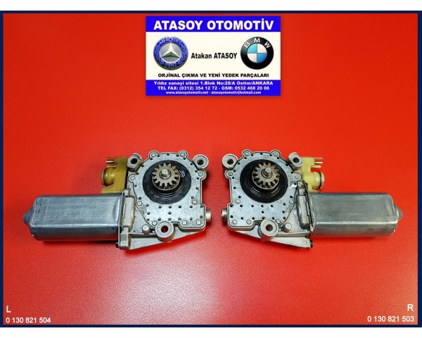 MERCEDES W140 SOL ÖN CAM MOTORU 0130821504 186691-000 0048201942 A0048201942 W140 SAĞ ÖN CAM MOTORU 0130821503 186690-000 0048201842 A0048201842 MERCEDES W140 ÖN CAM MOTORU